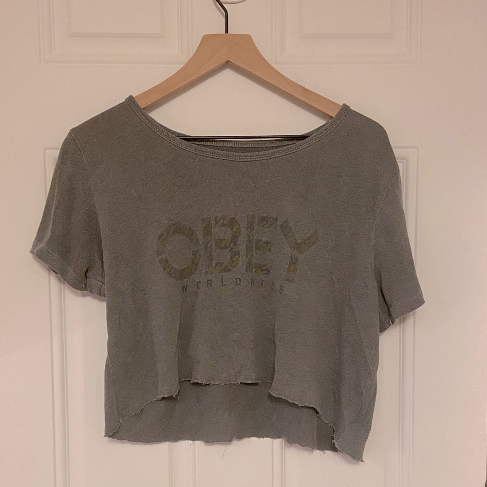 Obey Cropped T-Shirt